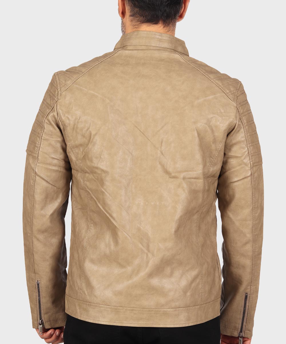                         عسلی خاکی مشکی زمستانه کت چرم 8822  - تصویر 21