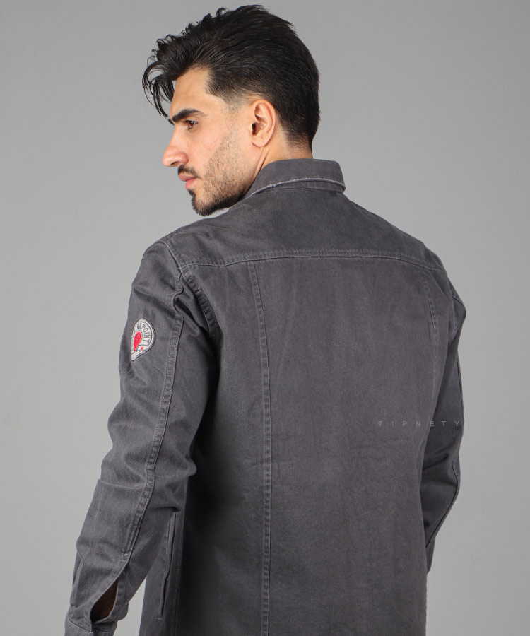                                                                                                 سورمه ای دودی مشکی زیتونی نخودی پاییزه ژاکت 2324  - تصویر 10