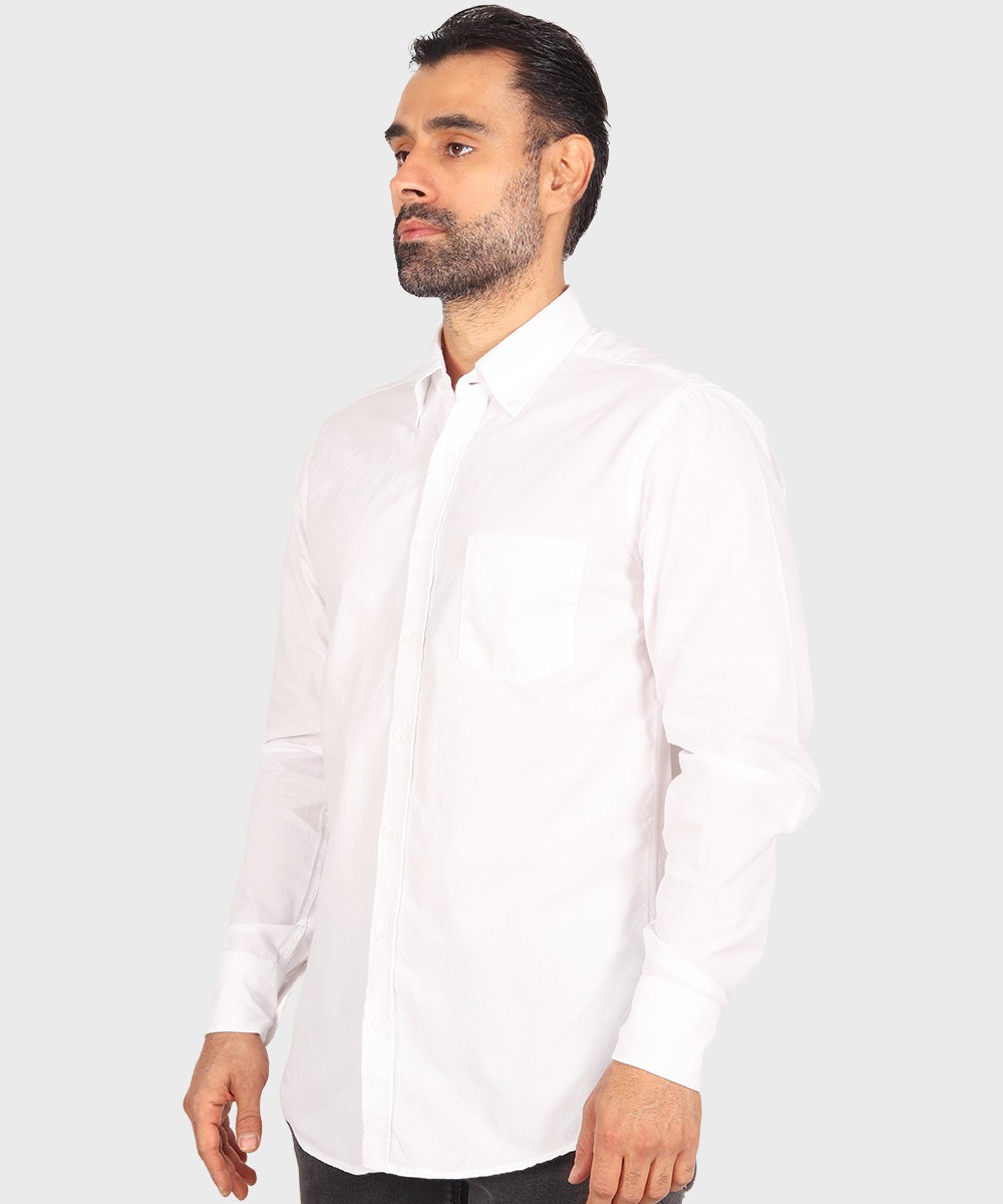 قهوه ای ذغالی سورمه ای لجنی مشکی سبز سفید آبی روشن پیراهن آستین بلند کلاسیک 3990  - تصویر 19