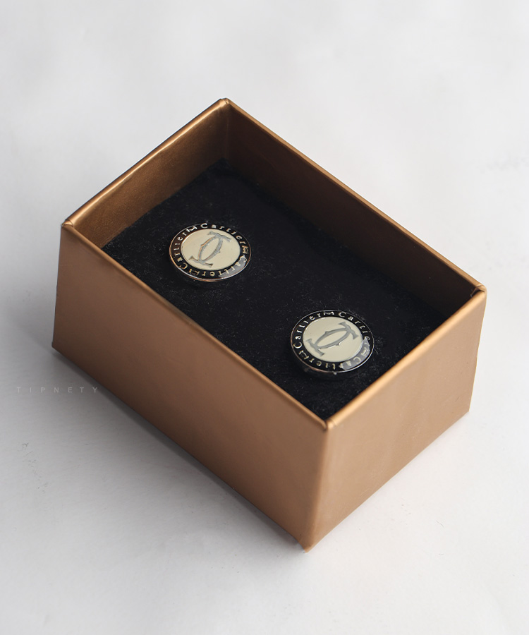 دکمه سردست مردانه طلایی 7103