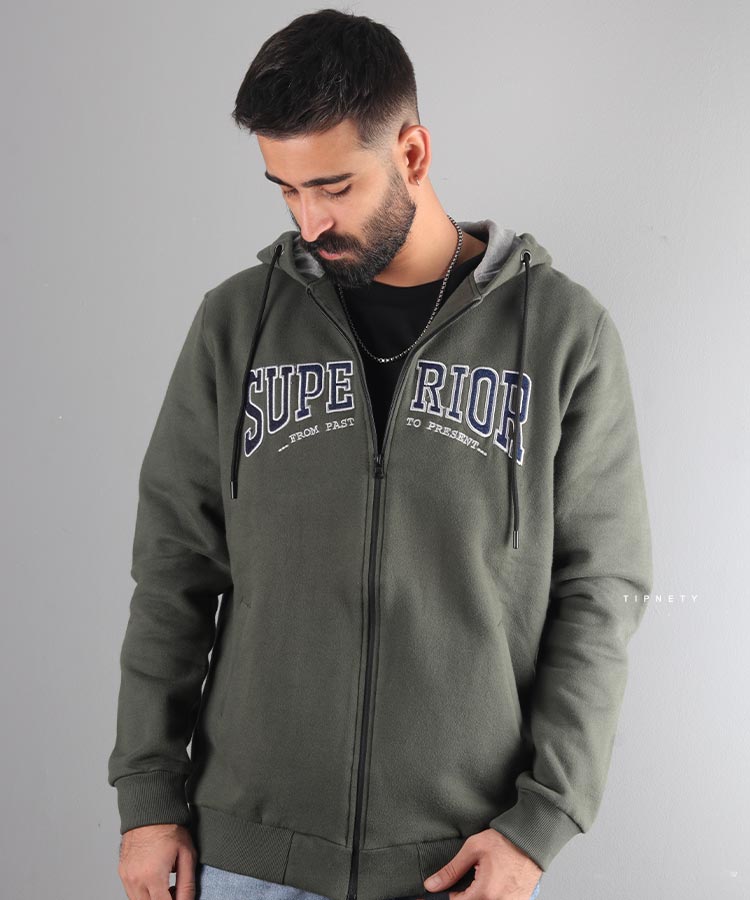                                                                                                                                                                                                                                                                                 شتری طوسی سورمه ای مشکی لجنی نارنجی پسته ای پاییزه سویشرت 5162  - تصویر 3