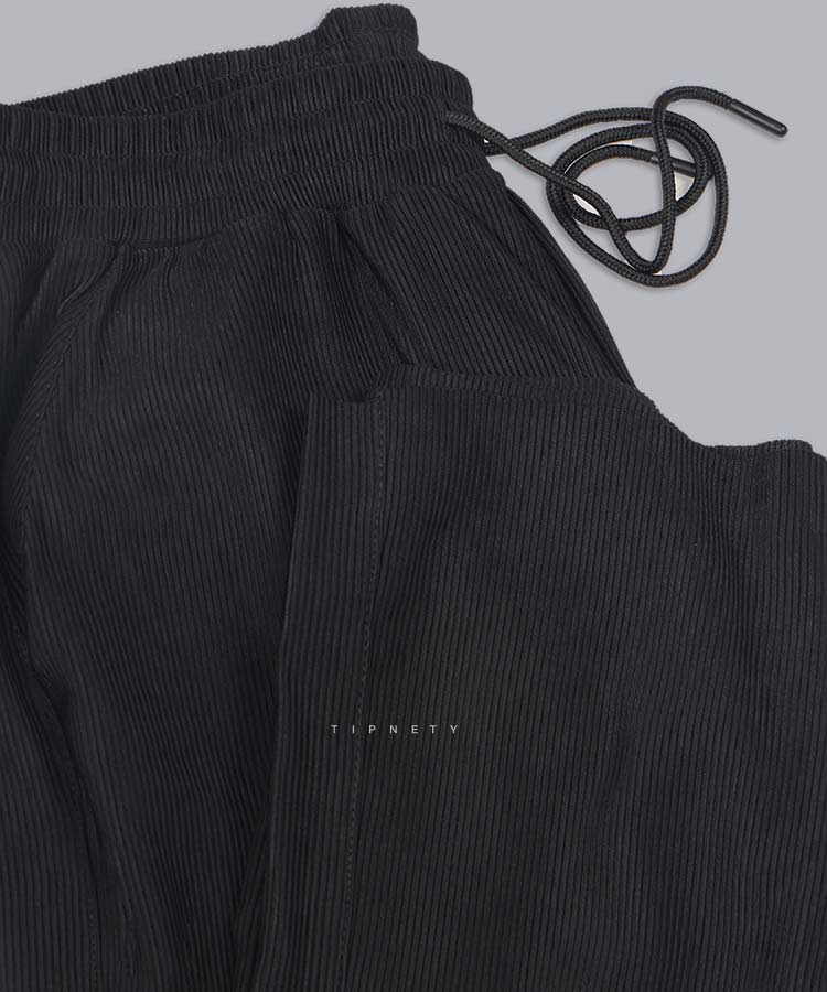                                                 مشکی نوک مدادی شلوار پارچه ای لینن 1794  - تصویر 3