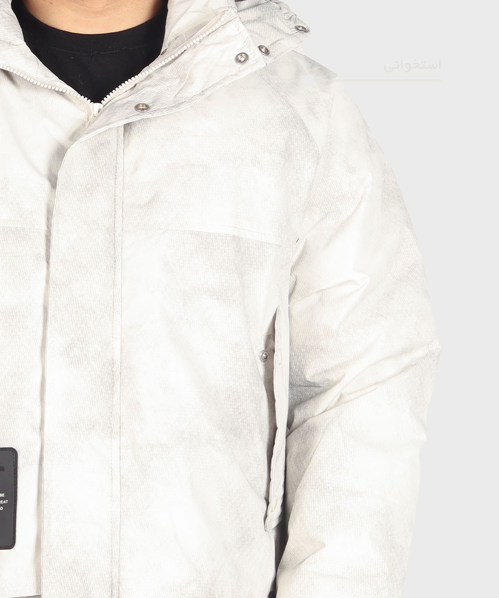 مشکی خاکی استخوانی زمستانه کاپشن 9659  - تصویر 5