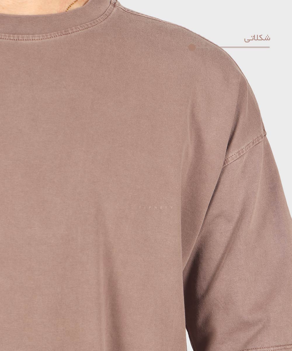             نفتی دودی شکلاتی لجنی آبی تیشرت لش 1761  - تصویر 10