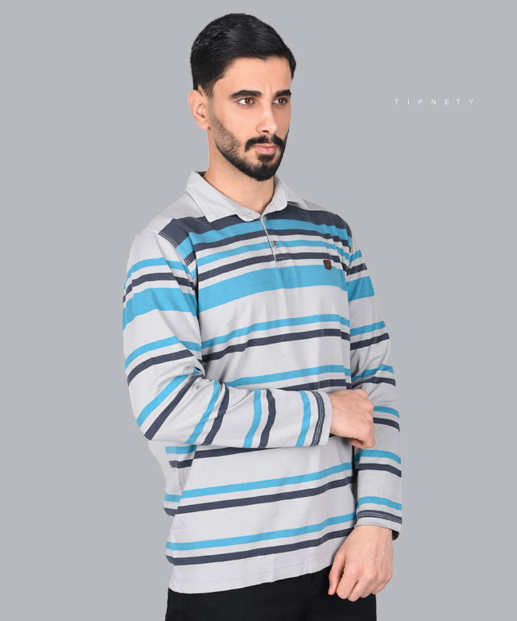 تیشرت یقه دار مردانه آستین بلند 1382