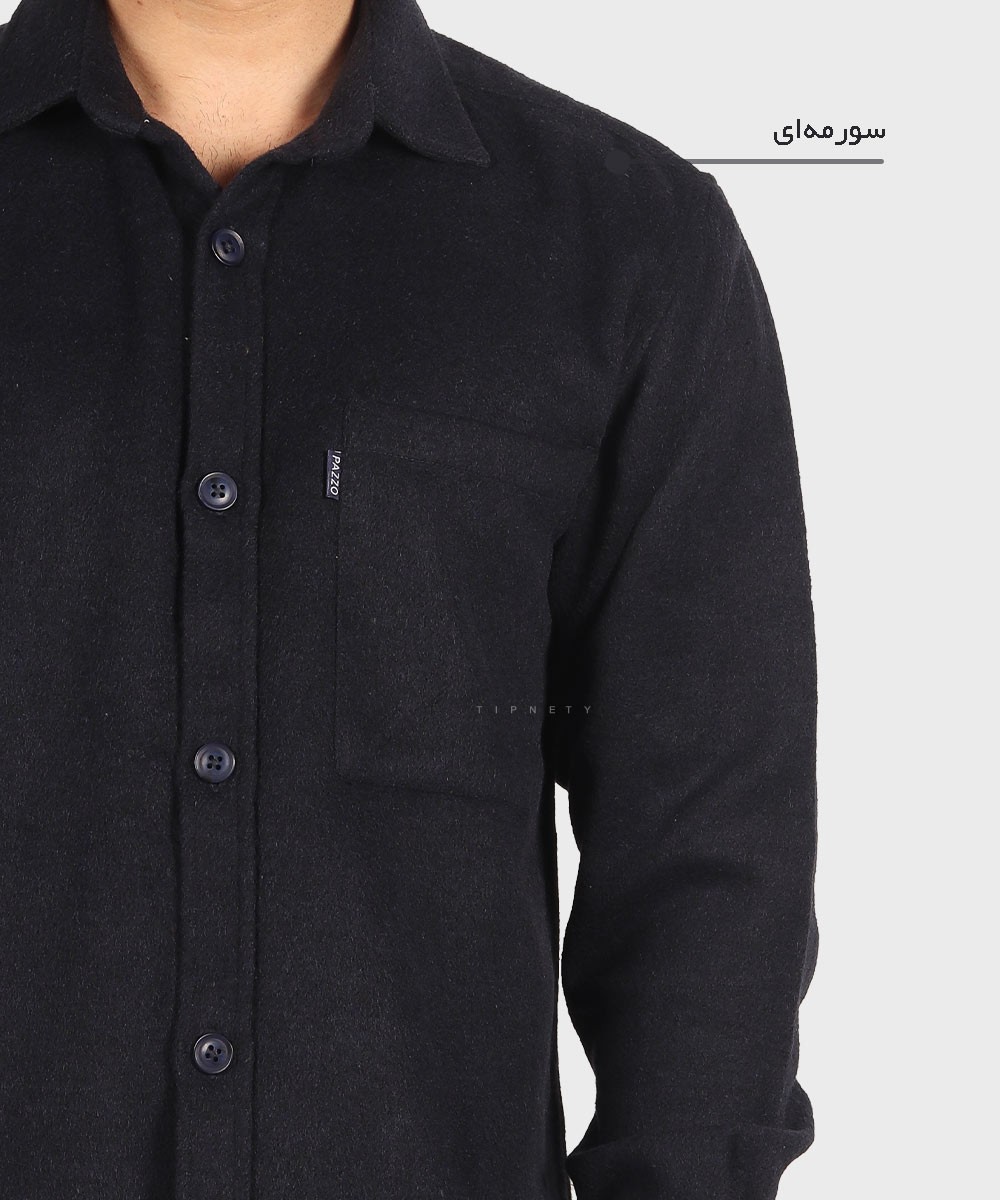                     سورمه ای سبز طوسی روشن کرم پاییزه پیراهن 0958  - تصویر 5