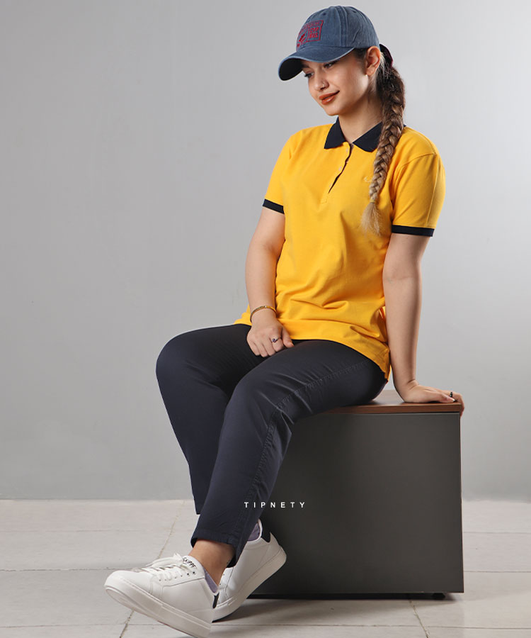 تیشرت یقه دار زنانه 1299