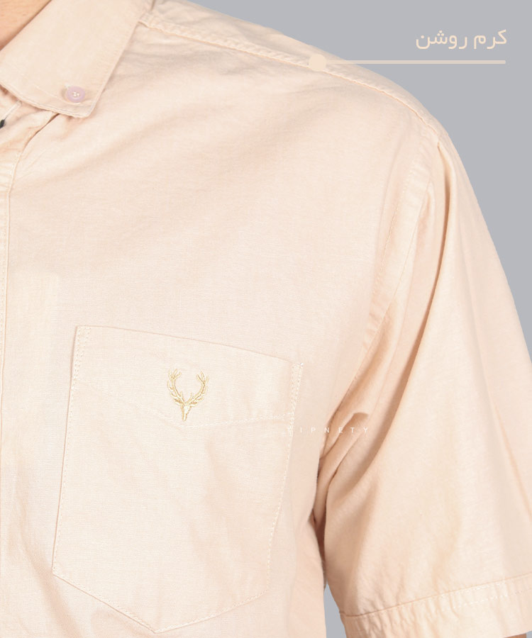                                                                                                                                                       زرشکی آبی روشن کرم روشن کاربنی نفتی ذغالی طوسی روشن پیراهن آستین کوتاه کلاسیک 1403  - تصویر 5