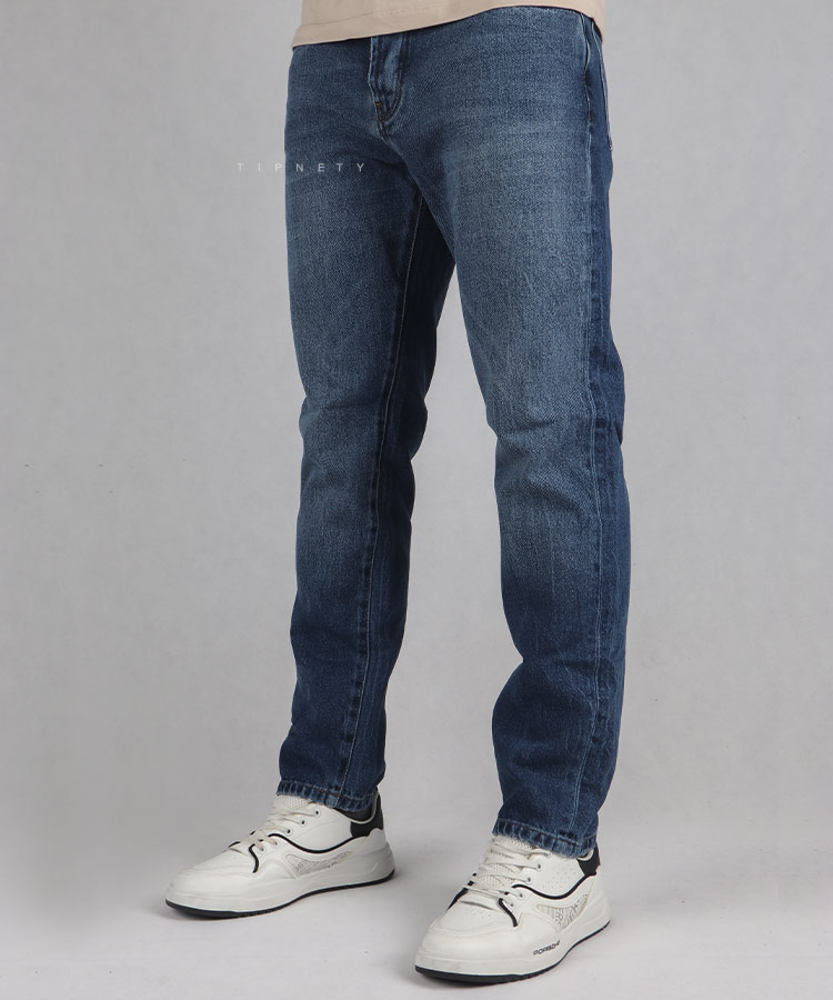 شلوار جین ریلکس وینتیج مردانه ساده 0100