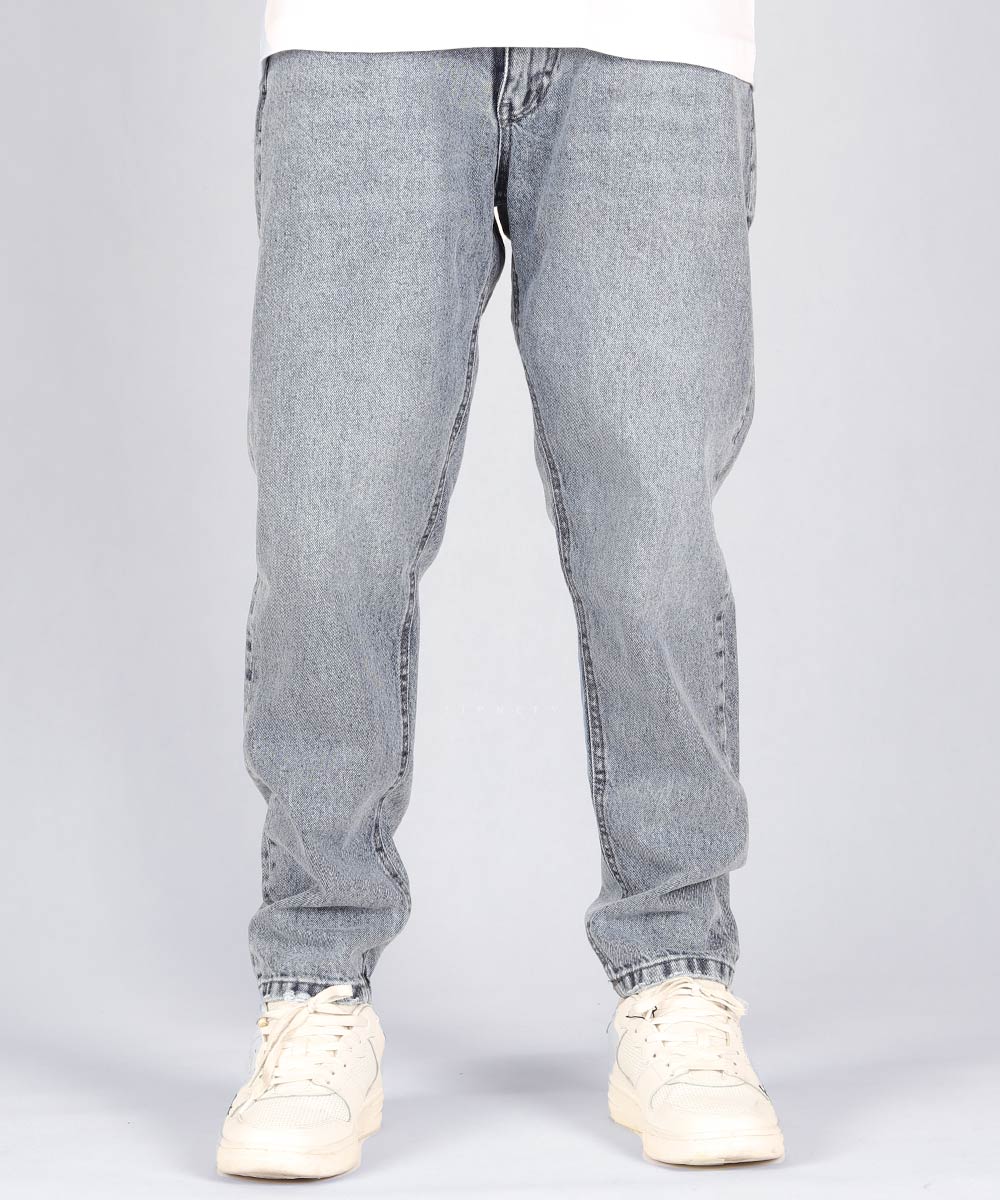 شلوار جین مام فیت مردانه آبی 0300