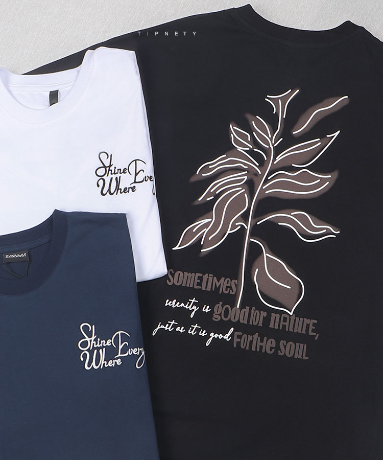 تیشرت لش طرح برگ 1439