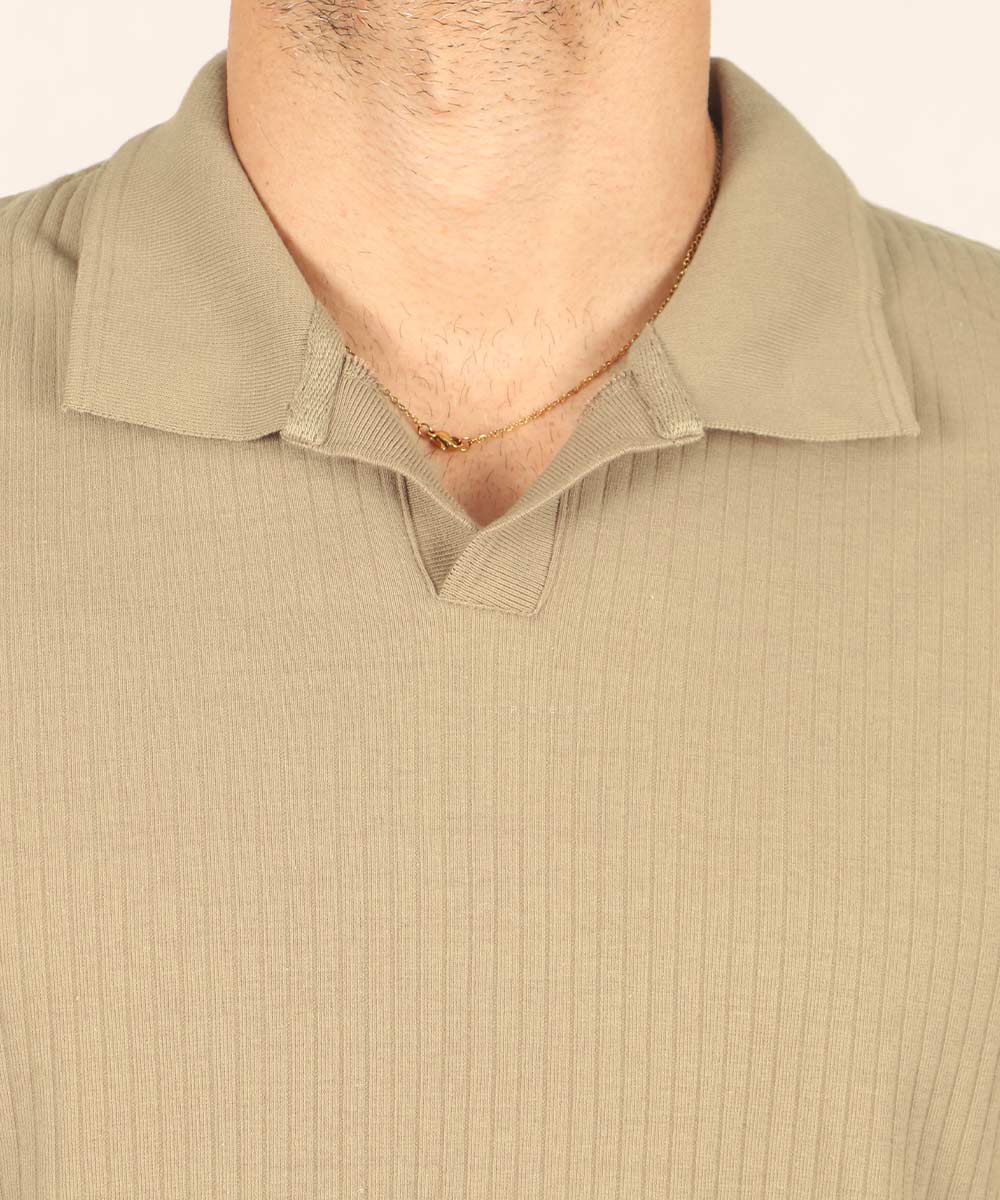                                     سورمه ای صدری آجری آبی روشن مشکی خاکی یشمی کرم تیشرت یقه دار 1756  - تصویر 17