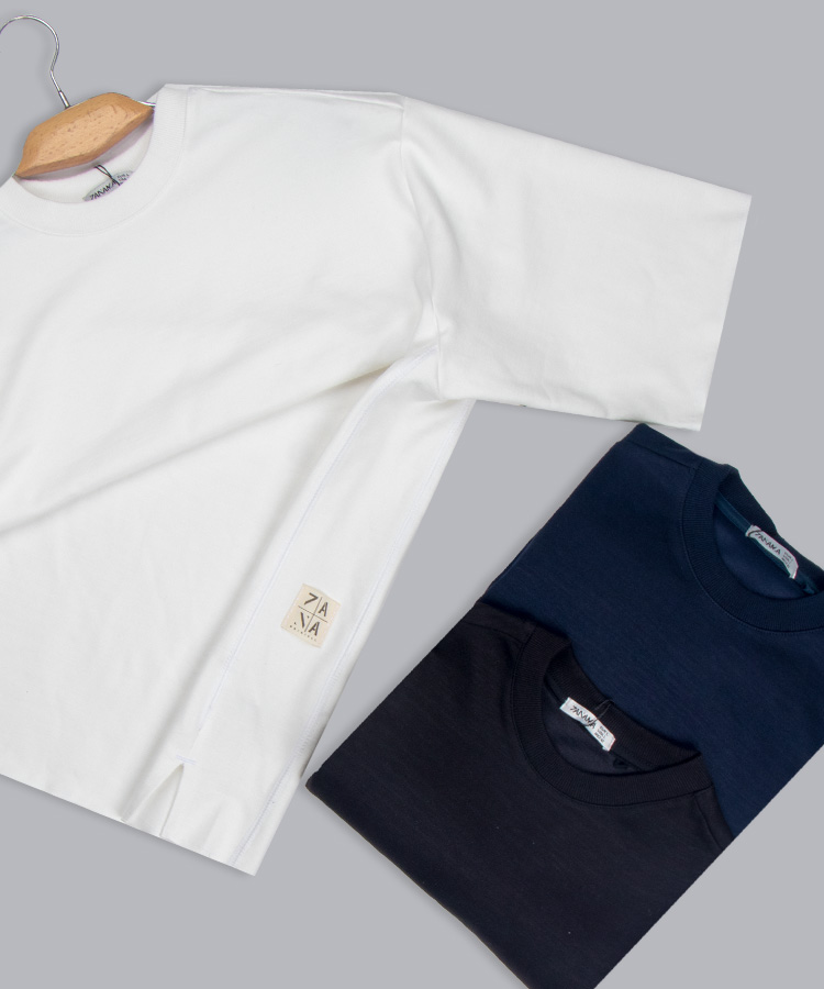                                                                                 سورمه ای سفید مشکی تیشرت لش 1339  - تصویر 7