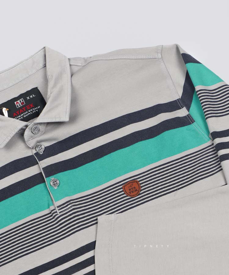 تیشرت یقه دار مردانه آستین بلند 1233