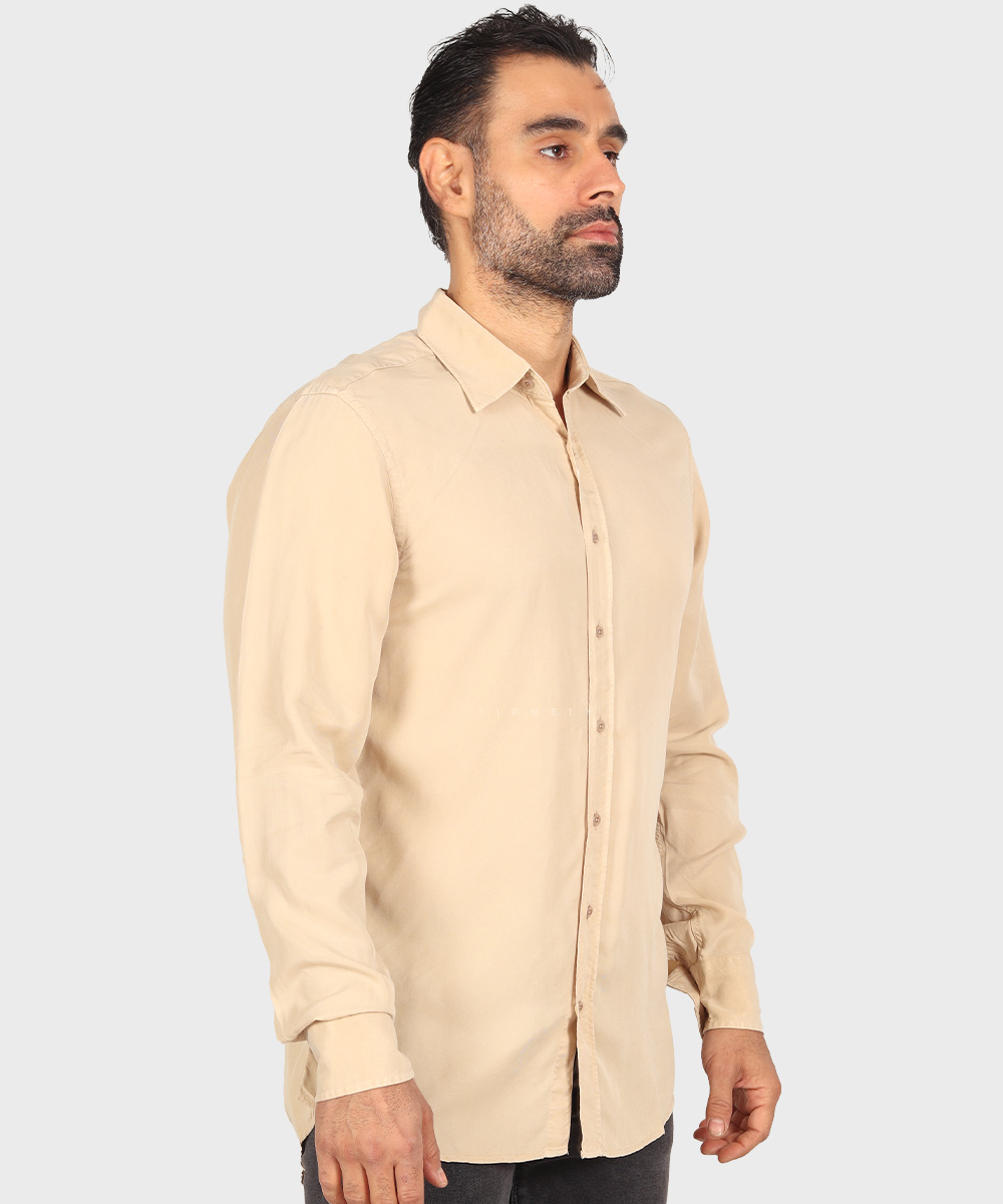                                                                         قهوه ای کرم تیره کرم روشن سفید آبی روشن لجنی مشکی سورمه ای پیراهن آستین بلند فیت 3970  - تصویر 30