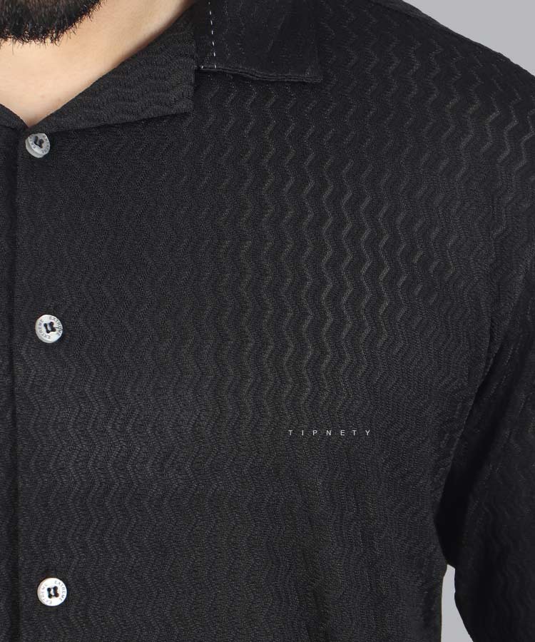                                                 مشکی سفید طوسی کرم سبز پیراهن یقه انگلیسی 0253  - تصویر 3