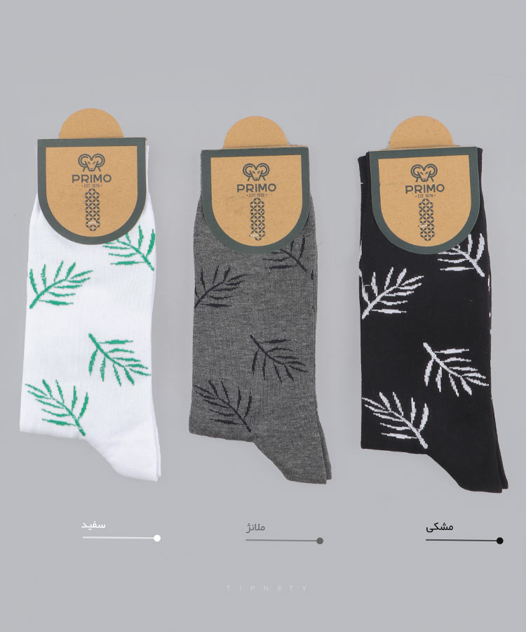 جوراب ساق بلند طرح دار 9396