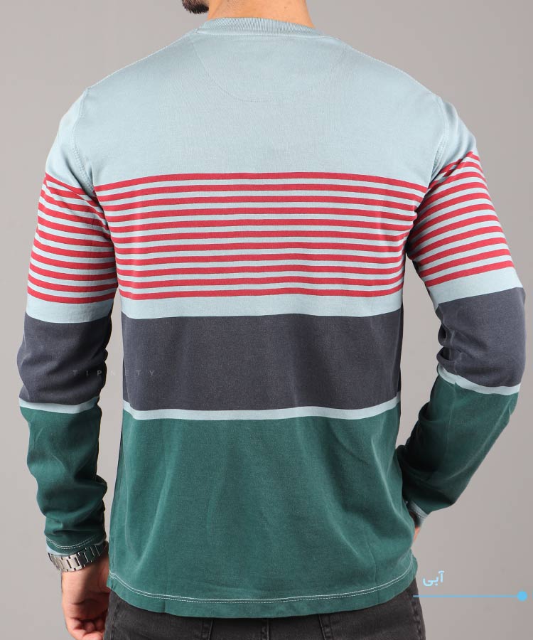                                                                                                                                             سفید کرم آبی سبز پاییزه تیشرت 0903  - تصویر 3