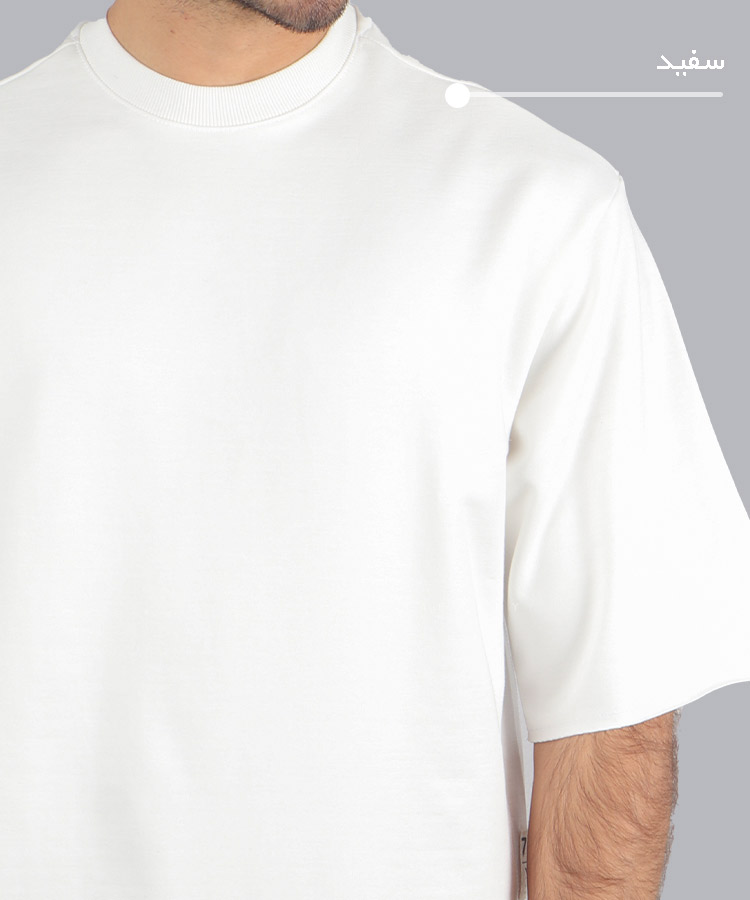                                                                 سورمه ای سفید مشکی تیشرت لش 1339  - تصویر 5