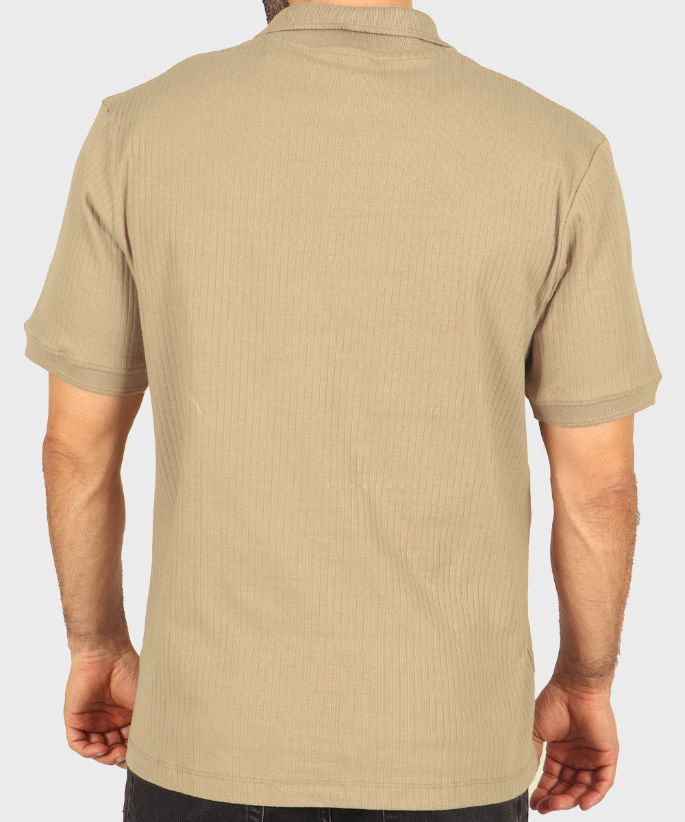                                     سورمه ای صدری آجری آبی روشن مشکی خاکی یشمی کرم تیشرت یقه دار 1756  - تصویر 19