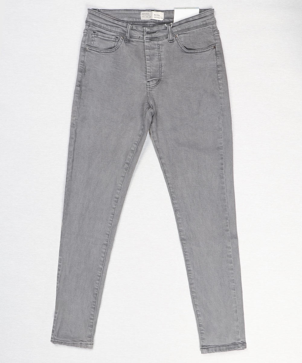 شلوار جین اسکینی مردانه طوسی تیره 0342