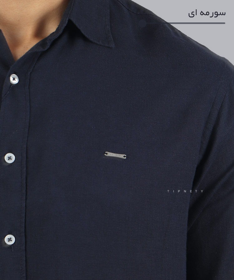                                                                                                 سورمه ای صدری شیری استخوانی مشکی پیراهن لش 5326  - تصویر 6