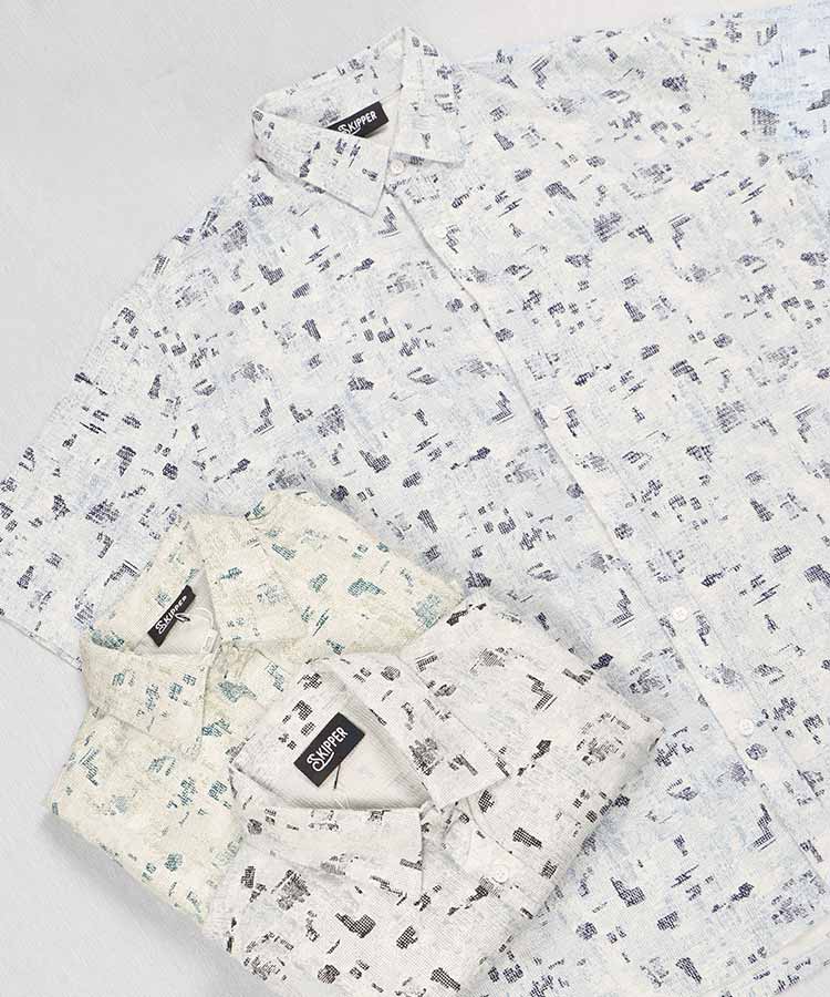 پیراهن لش کنفی مردانه طرحدار 2661