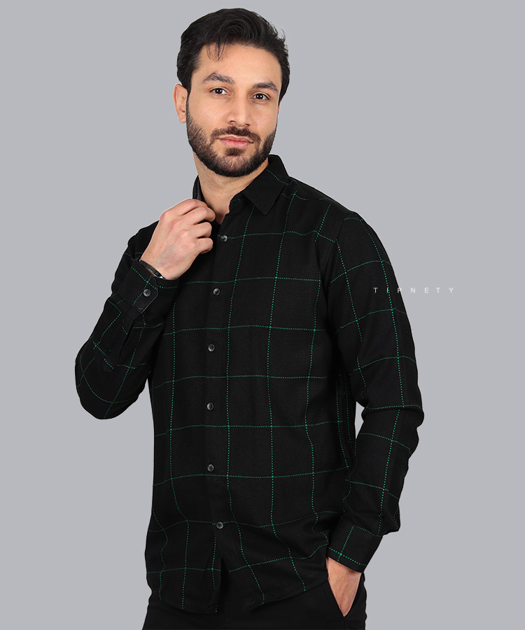 پیراهن مردانه پشمی و چهارخانه 0201