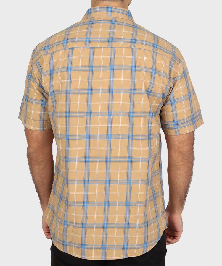         نسکافه ای پیراهن آستین کوتاه کلاسیک 0931  - تصویر 3