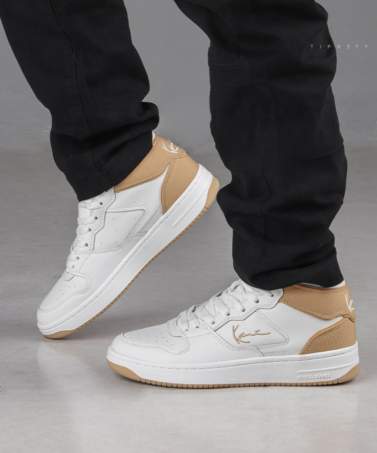 کتونی خردلی نیم ساق برند کارل کانی 8001