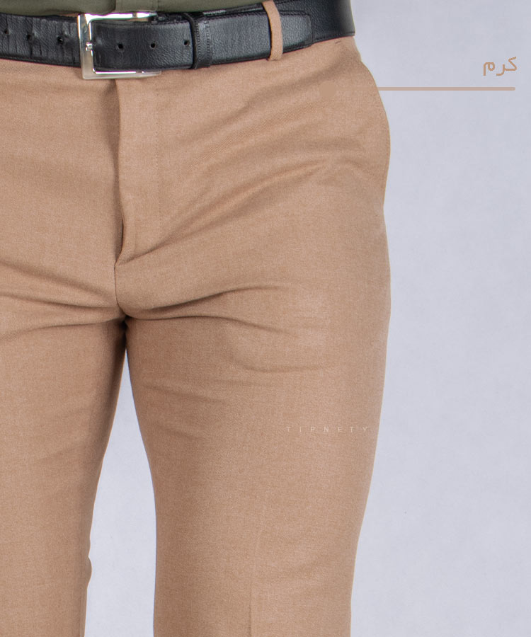                                                                                                                                             طوسی تیره سورمه ای مشکی کرم ذغالی شکلاتی شلوار پارچه ای راسته 0131  - تصویر 6