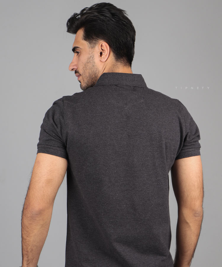 تیشرت یقه دار ساده مردانه 2843
