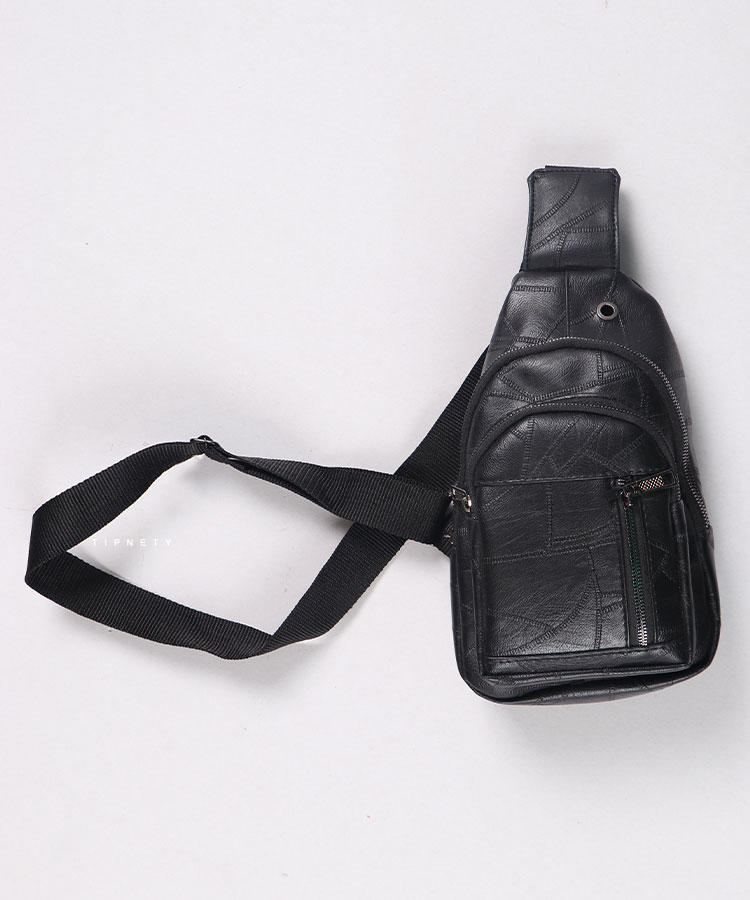 کیف دوشی مشکی اسپرت و چرمی 2306