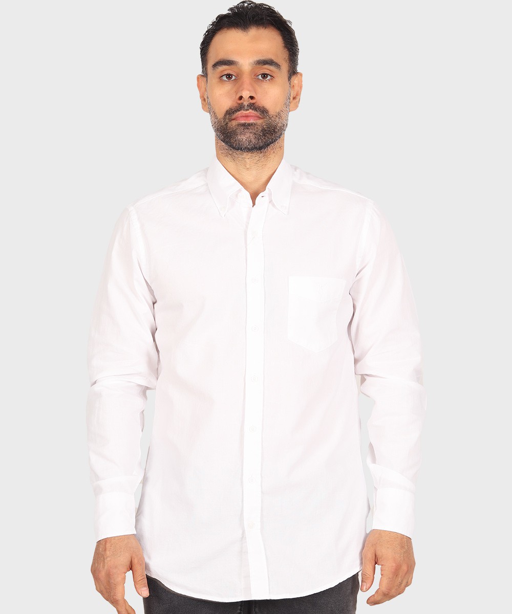 قهوه ای ذغالی سورمه ای لجنی مشکی سبز سفید آبی روشن پیراهن آستین بلند کلاسیک 3990  - تصویر 3