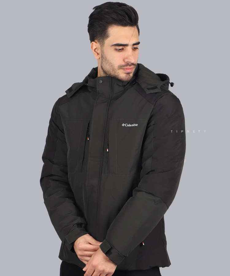                                                                                                                                                                                                 مشکی آبی                             قرمز لجنی زمستانه کاپشن 2208  - تصویر 3