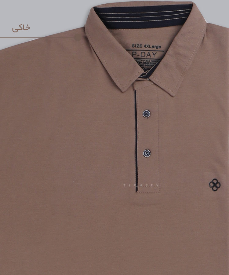 تیشرت یقه دار سایز بزرگ مردانه 6206