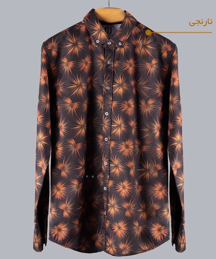 پیراهن مردانه آستین بلند هاوایی 4002