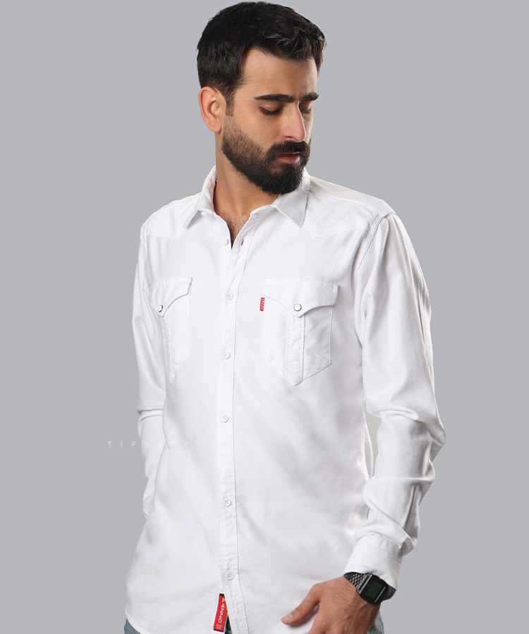 پیراهن مردانه آستین بلند دو جیب 0791