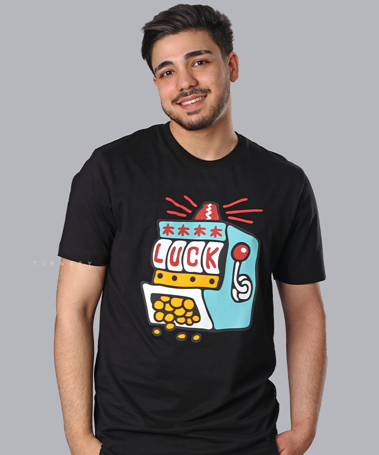                                                                                           سفید طوسی مشکی تیشرت چاپی 1102  - تصویر 3