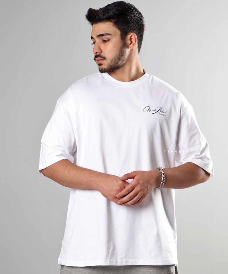                       سفید مشکی سبز بنفش تیشرت لش 5562  - تصویر 3