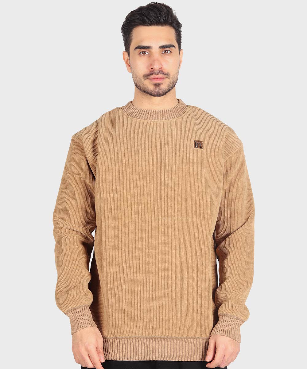 شیری عسلی مشکی پاییزه پلیور 7128  - تصویر 3