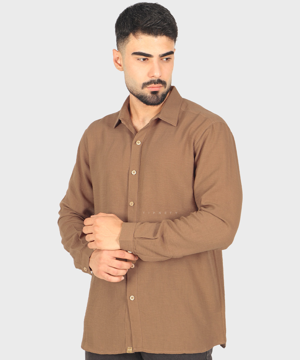                                           آبی خاکی قهوه ای شیری سبز مشکی پیراهن لش 4409  - تصویر 5