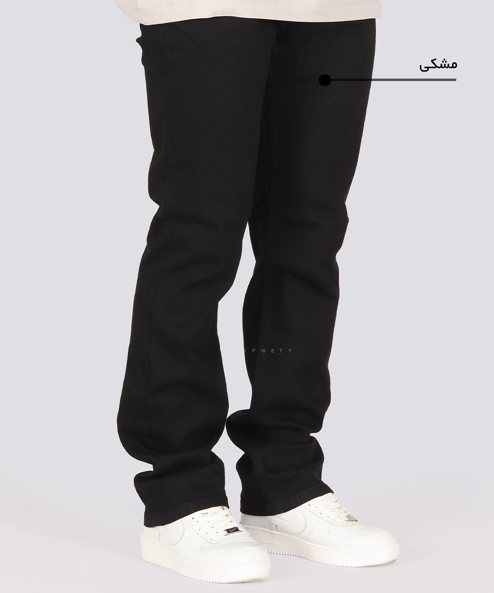       یخی         یخی   مشکی آبی آبی یخی شلوار جین رگولار 3887  - تصویر 5