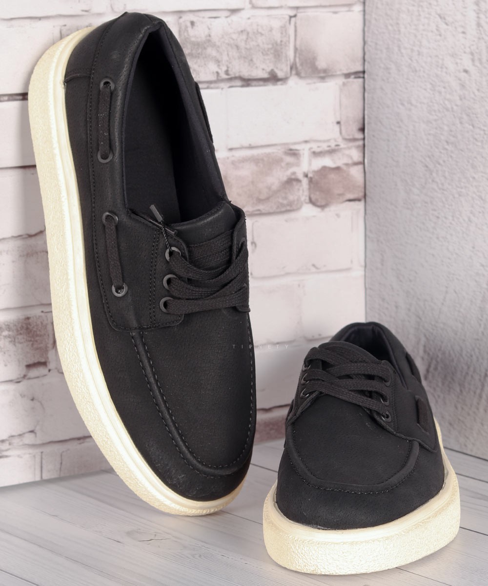 کفش کالج مشکی لژ سفید 2771