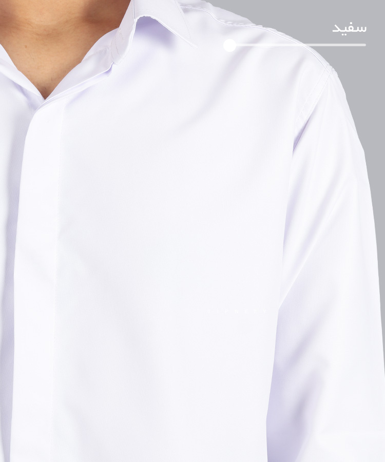                                               پیراهن سایز بزرگ 0900                                                                                                                                                                                                                                                                                                   سفید یشمی کاربنی یاسی طوسی تیره سورمه ای سبز نفتی آبی تیره صدری زرشکی آبی روشن طوسی روشن کرم نوک مدادی کله غازی پیراهن آستین بلند فیت 0900  - تصویر 7