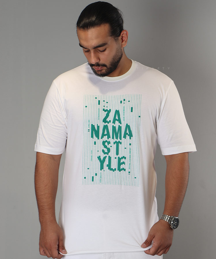                                                                                                               سفید زیتونی کاربنی مشکی تیشرت چاپی 1114  - تصویر 4