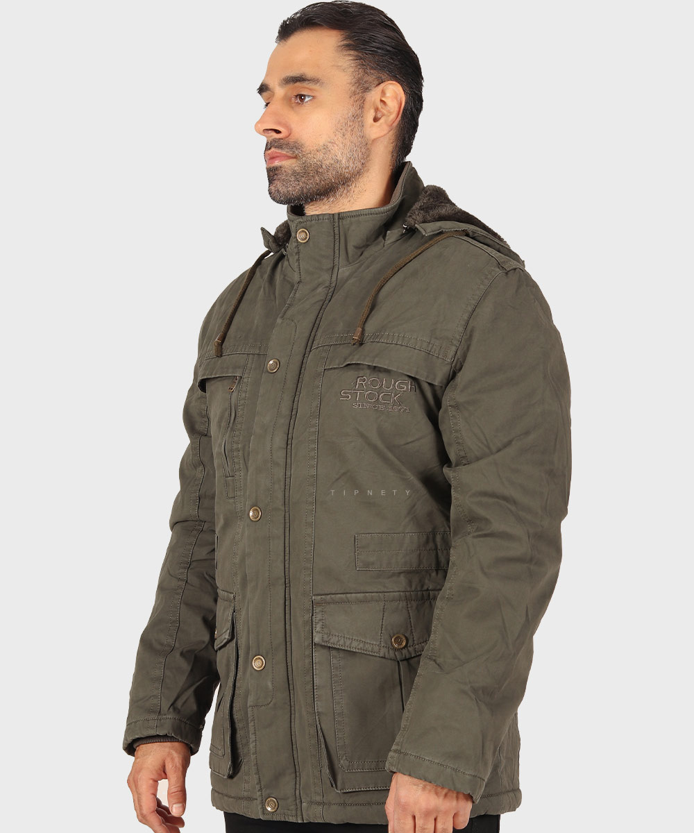                         مشکی لجنی شتری زمستانه کت کتان 8815  - تصویر 21