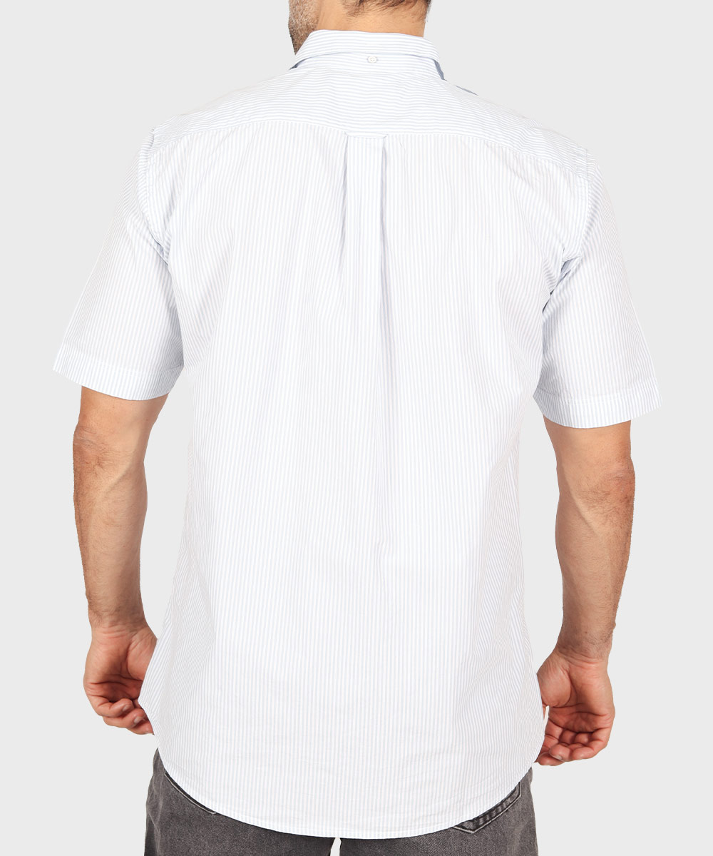             آبی روشن پیراهن آستین کوتاه کلاسیک 1404  - تصویر 4