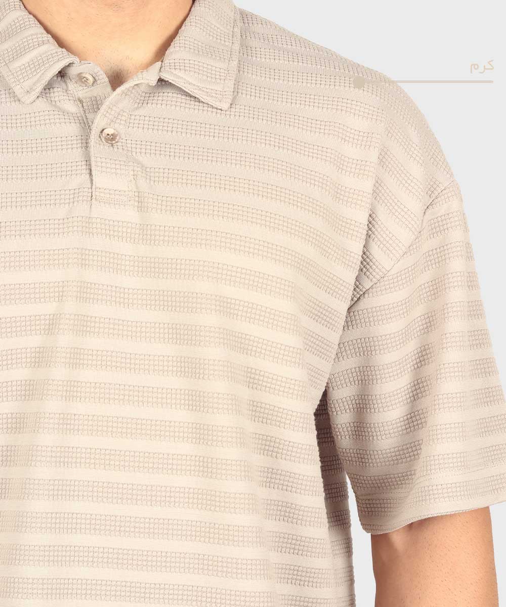                                                             طوسی کرم مشکی شیری تیشرت لش 1644  - تصویر 7