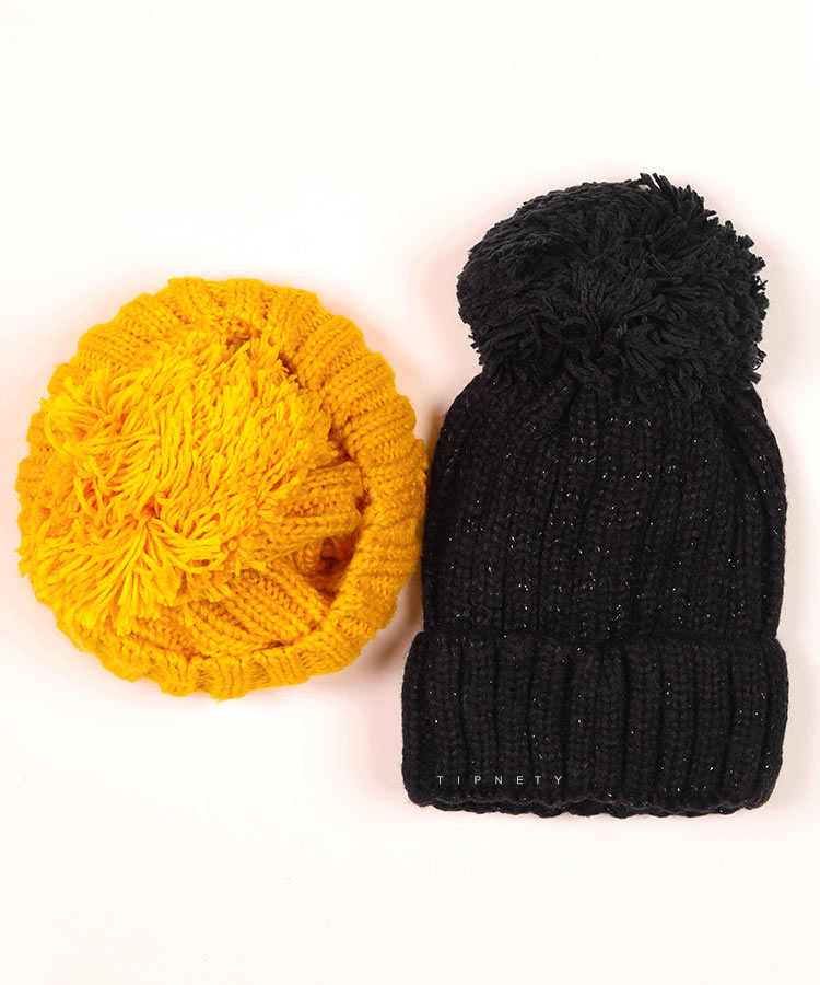                         کرم مشکی سفید یاسی خردلی کلاه زمستانی 0364  - تصویر 3